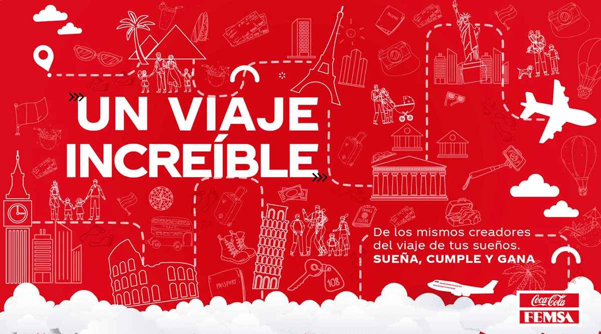 "Un Viaje Increíble" consumer alliance campaign key art