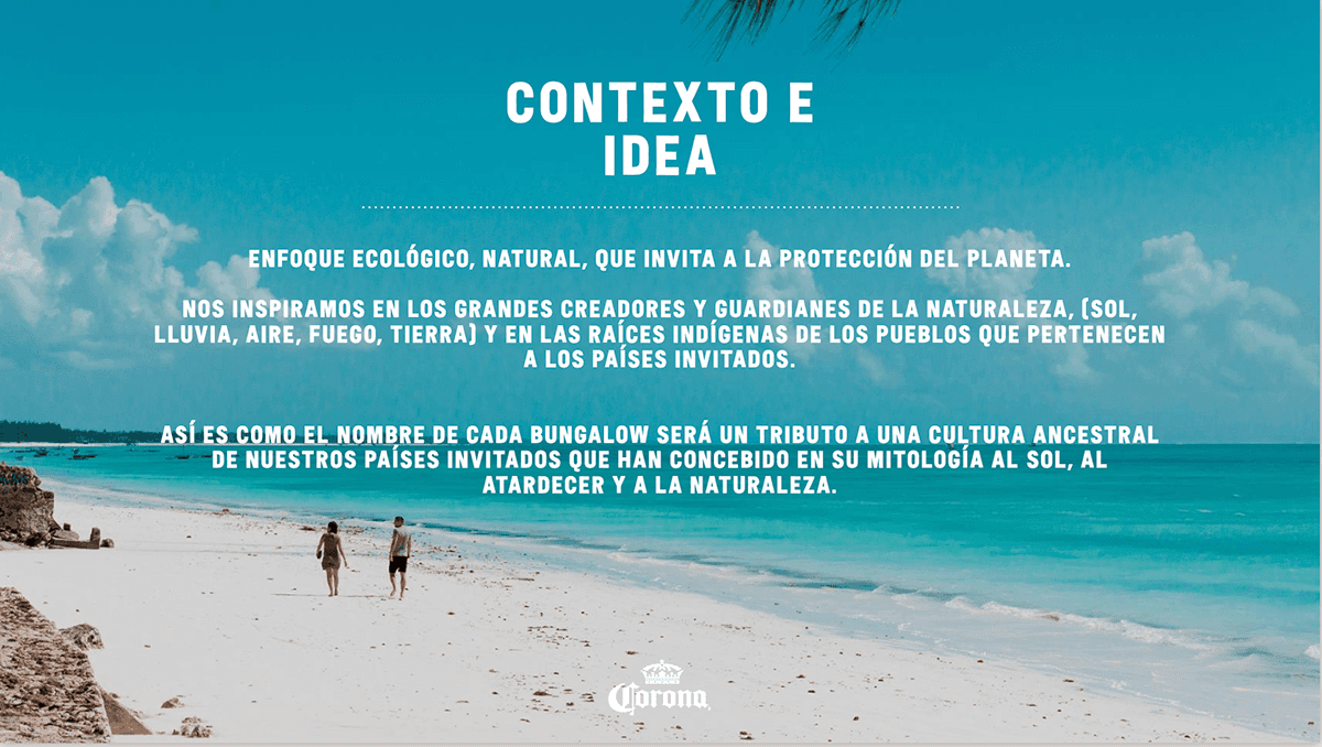 Context and idea slide over a beach photograph