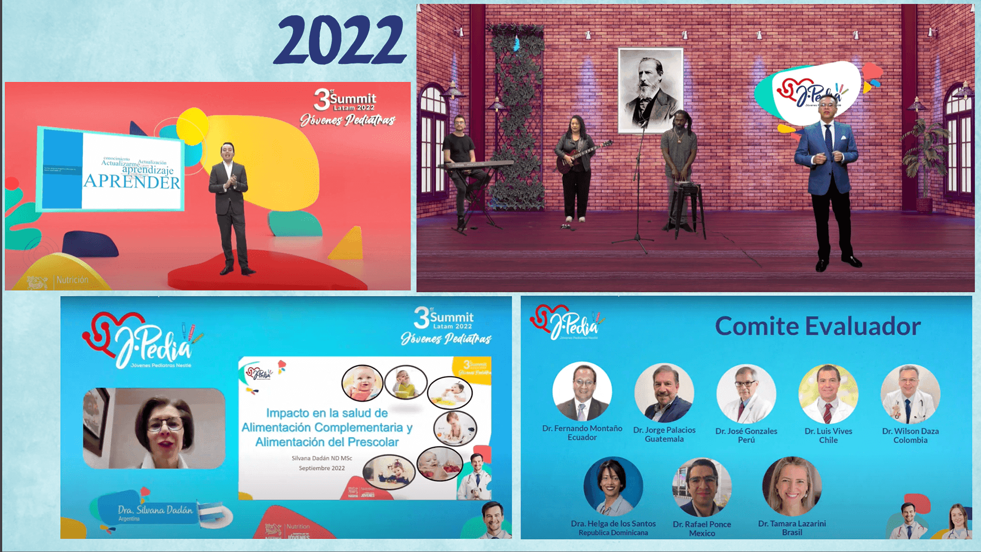 2022 summit collage of speaker sessions and evaluation committee