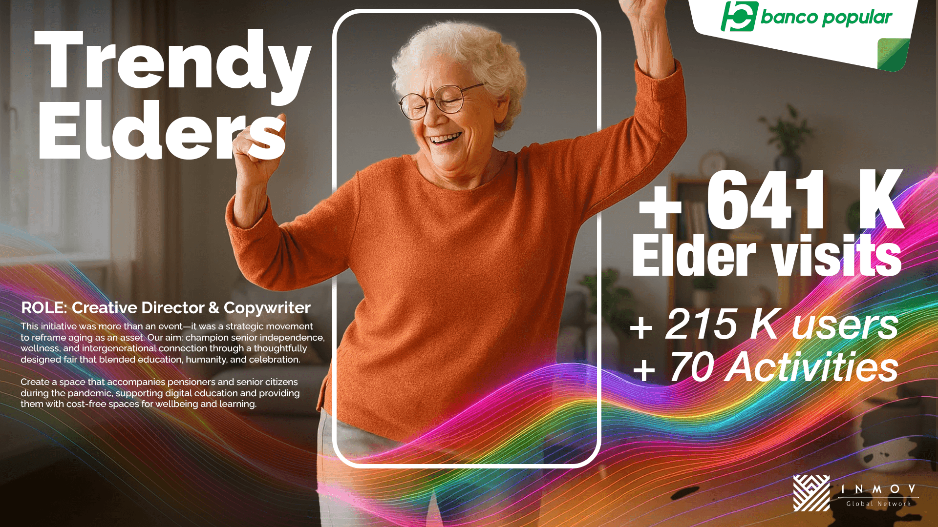 Title slide with elder-visit and platform-user results